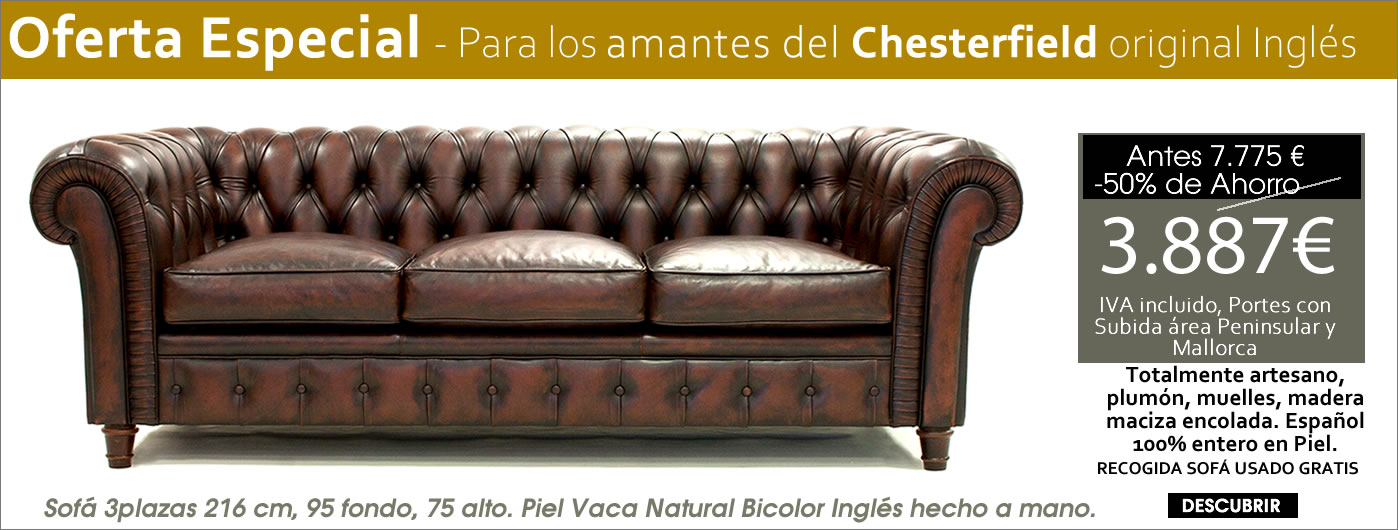 Sof&aacute; Chester y Chesterfield original